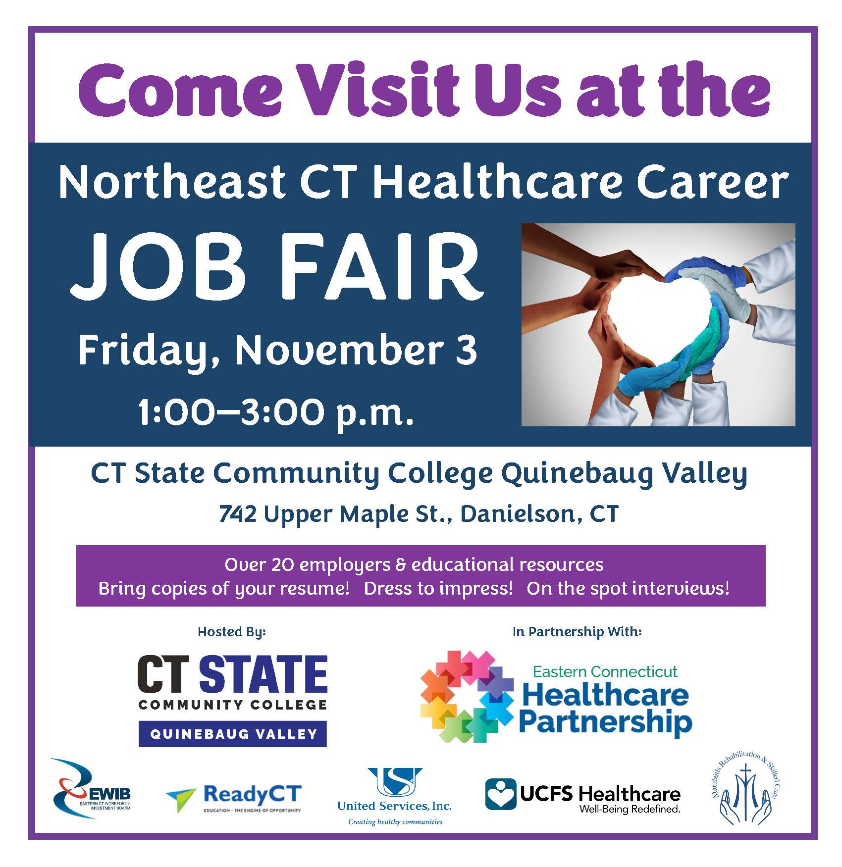 Northeast CT Health Career Job Fair - Generations Family Health Center